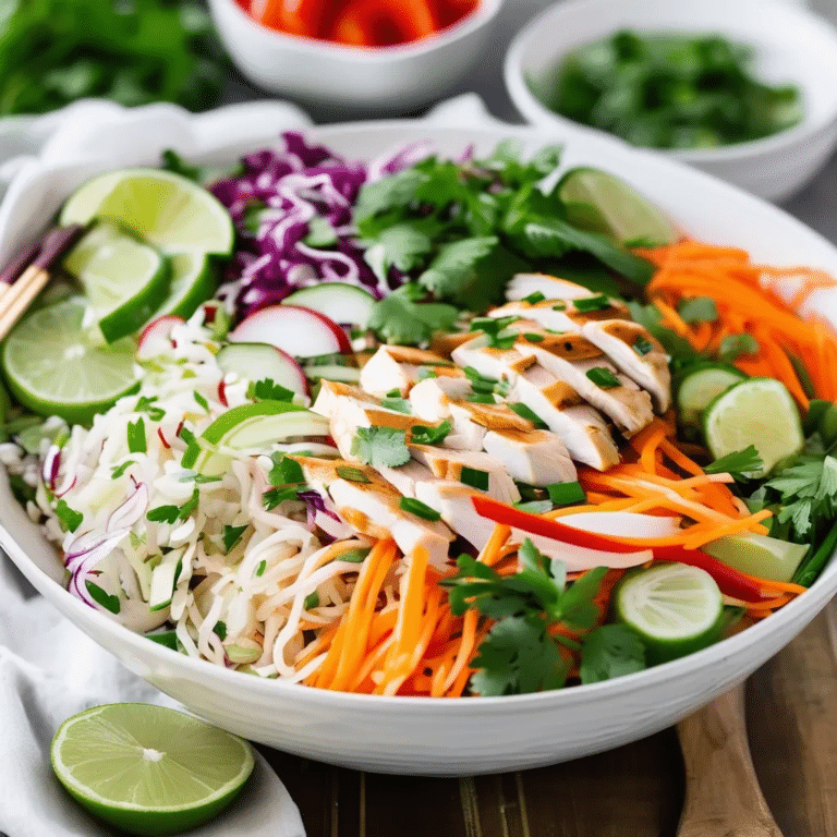 Vietnamese Chicken Noodle Salad