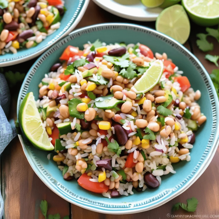 Warm Rice & Pintos Salad
