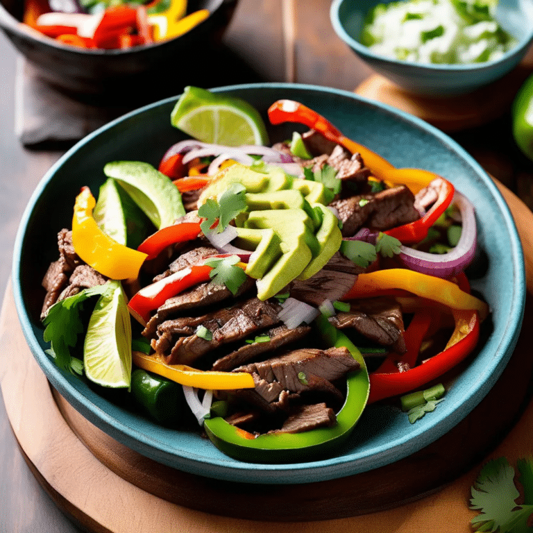Wasabi Beef Fajitas