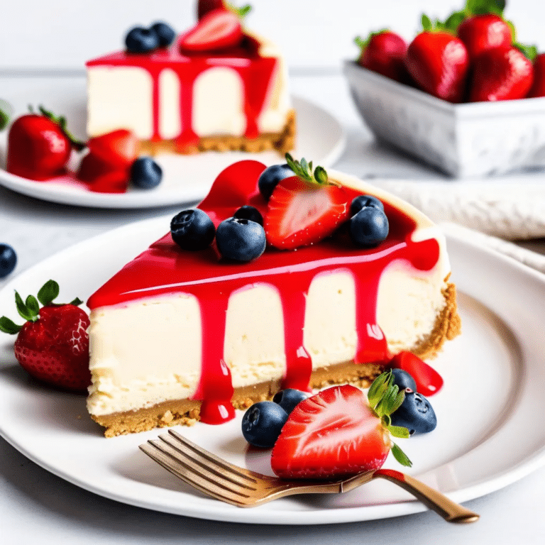 White Chocolate And Strawberry Cheesecake