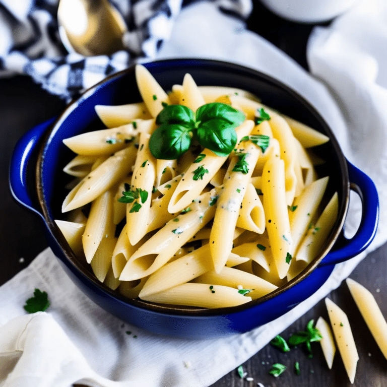 White Sauce Penne Pasta