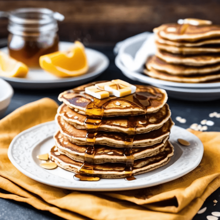 Whole Wheat Oatmeal Pancakes