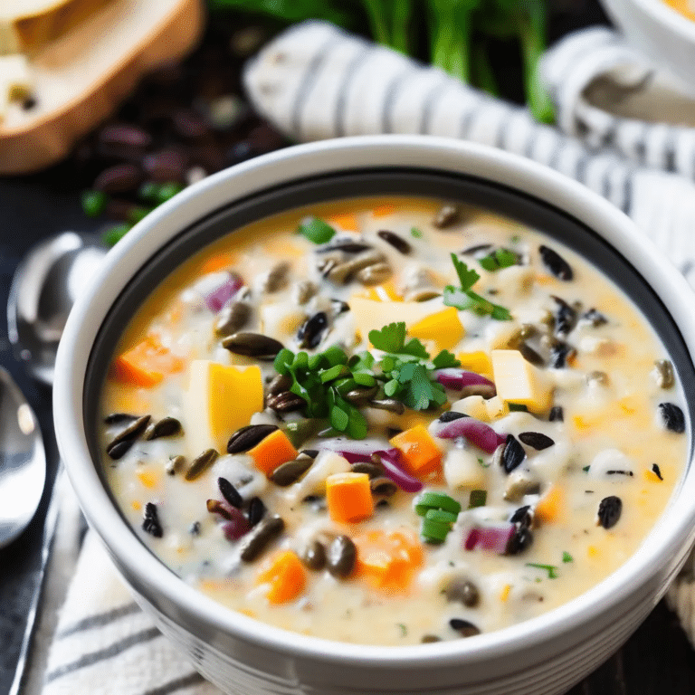 Wild Rice Cheese Soup