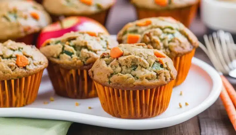 ZUCCHINI CARROT APPLE MUFFINS