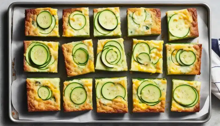 ZUCCHINI CHEESE MUFFIN SLAB