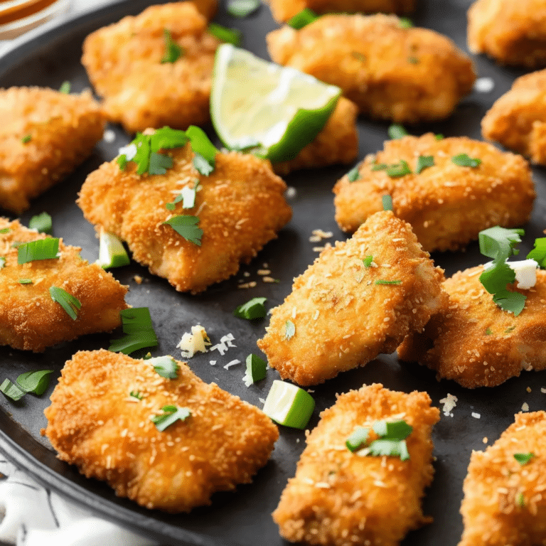 Zingy Baked Chicken Nuggets